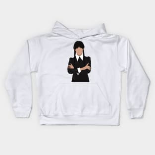 Wednesday Addams Fan Art Kids Hoodie